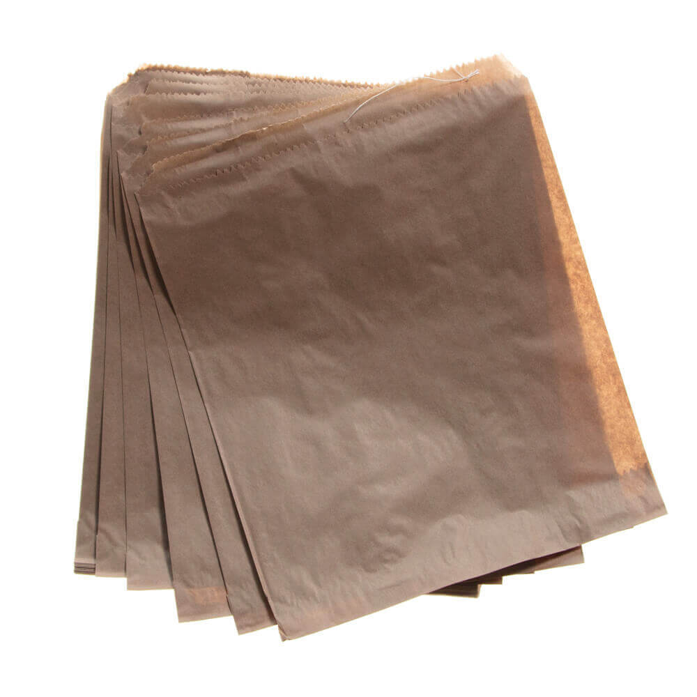 Paper bags 1W, 2W, 2SO, 3F, 4F, 6F in white and brown