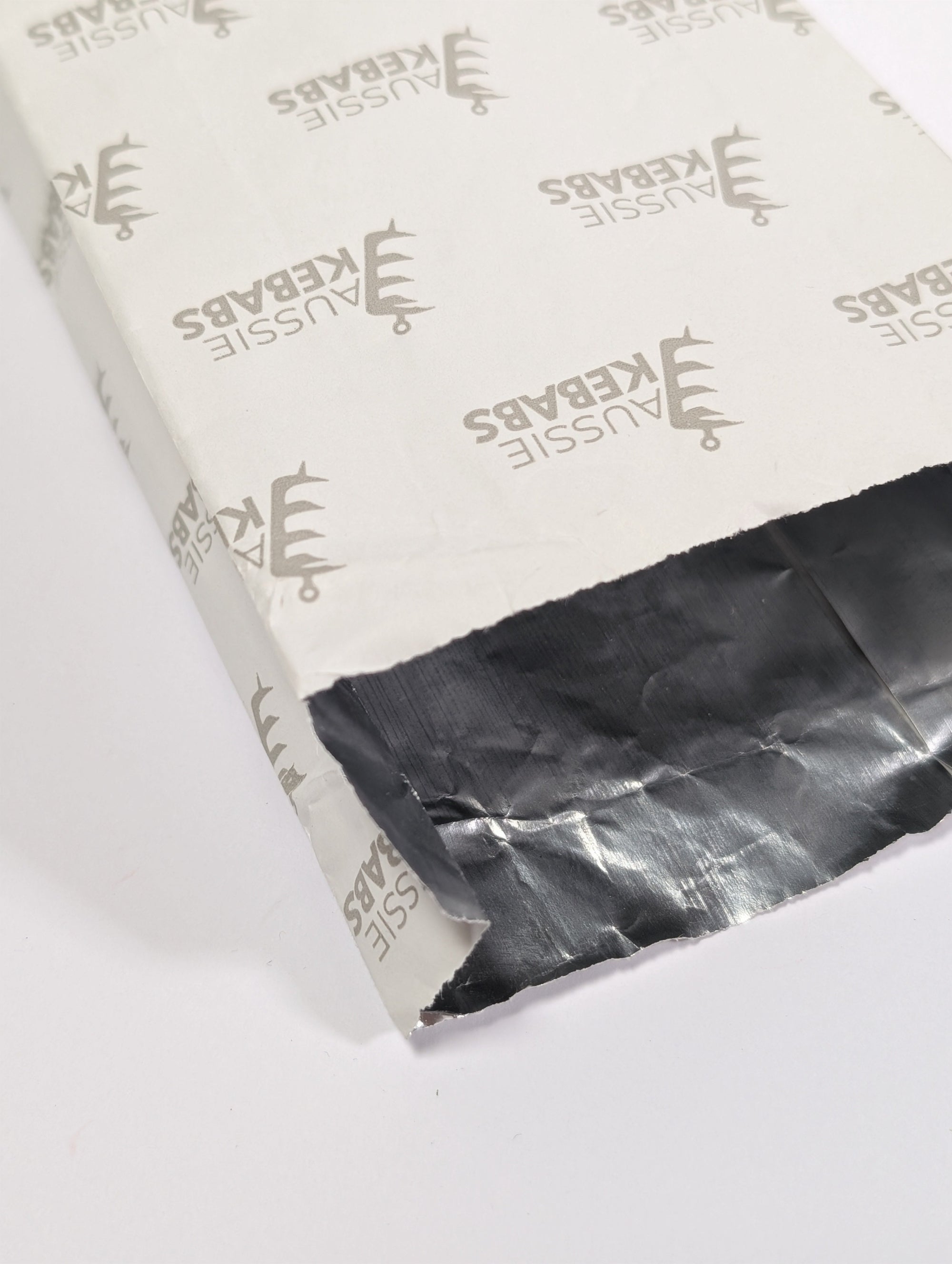 Kebab bags packaging with visible branding 